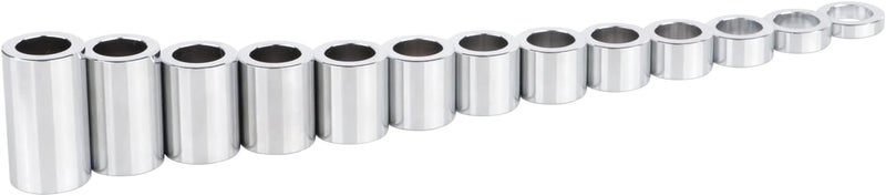 YDLMT 13 Pcs Chrome Universal Wheel Axle Spacer Kit ID 3/4" OD 1 1/8" For Harley Custom Bobbers Choppers Dyna Softail Sportster V-Rod Touring - Image 5